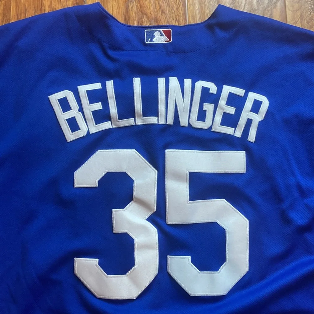 Majestic Cody Bellinger size 56 Blue Dodgers Jersey with Red Accents - Picture 4 of 4